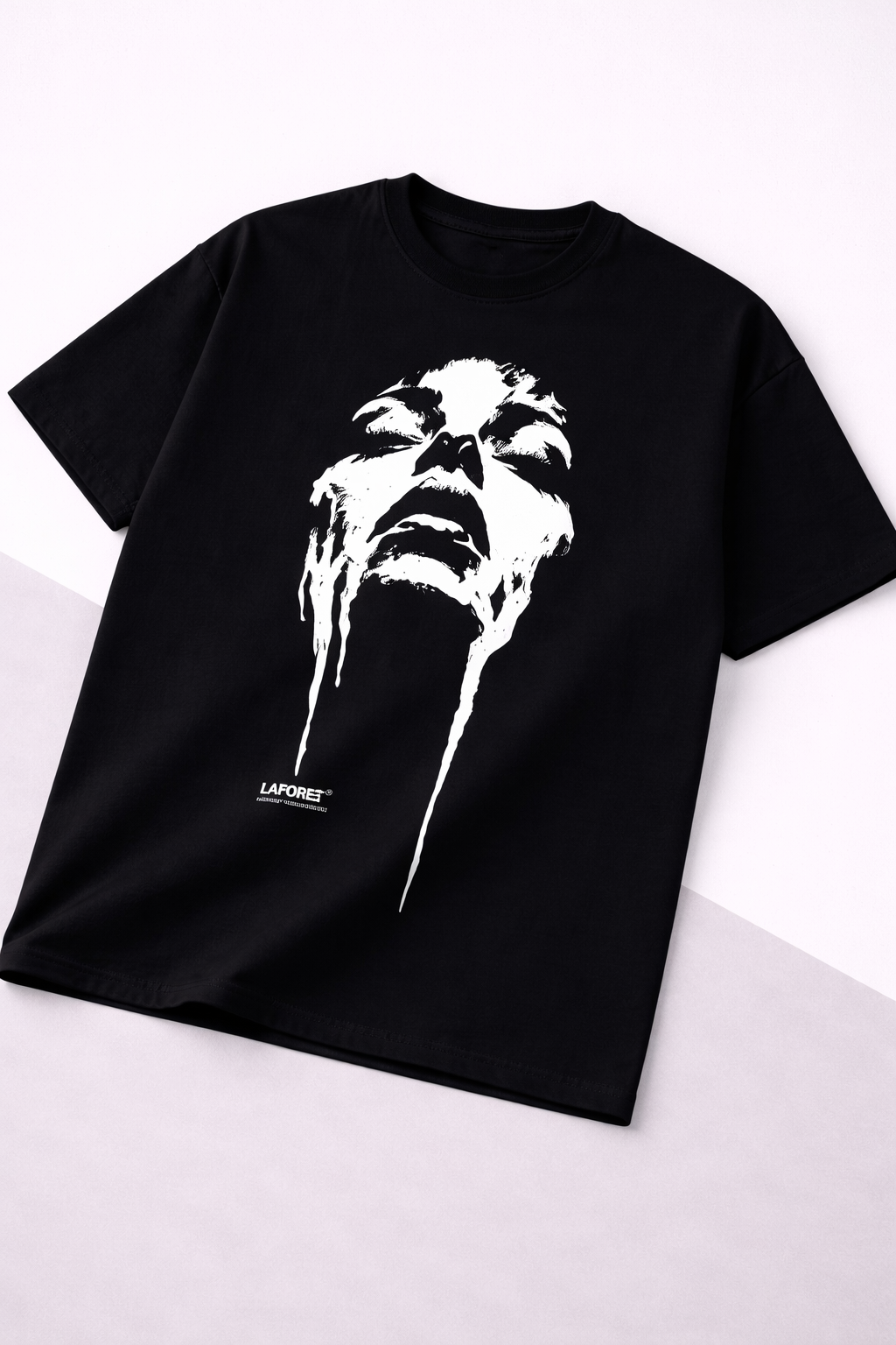 LAFUDGE Graphic Face Tee Black