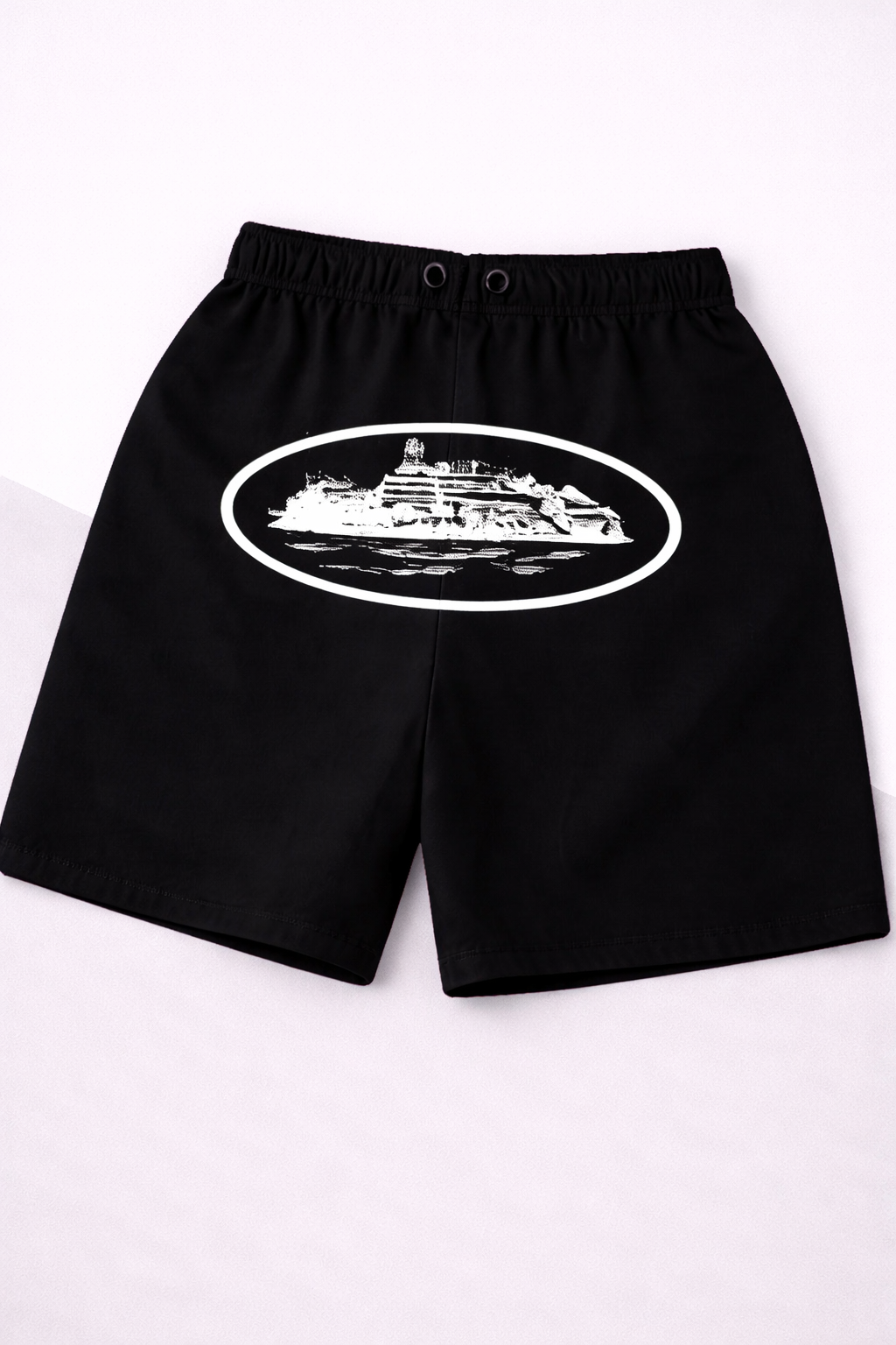 Corteiz Yacht Logo Shorts Black