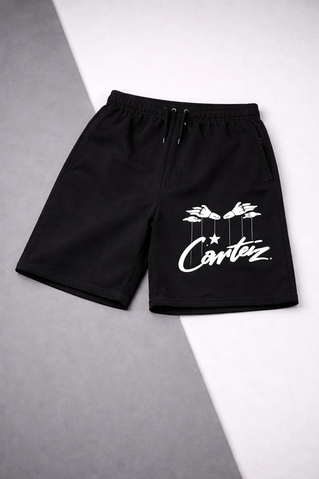 Corteiz Puppet Logo Shorts Black