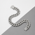 Pulseira Cuban Link Cravejada Premium