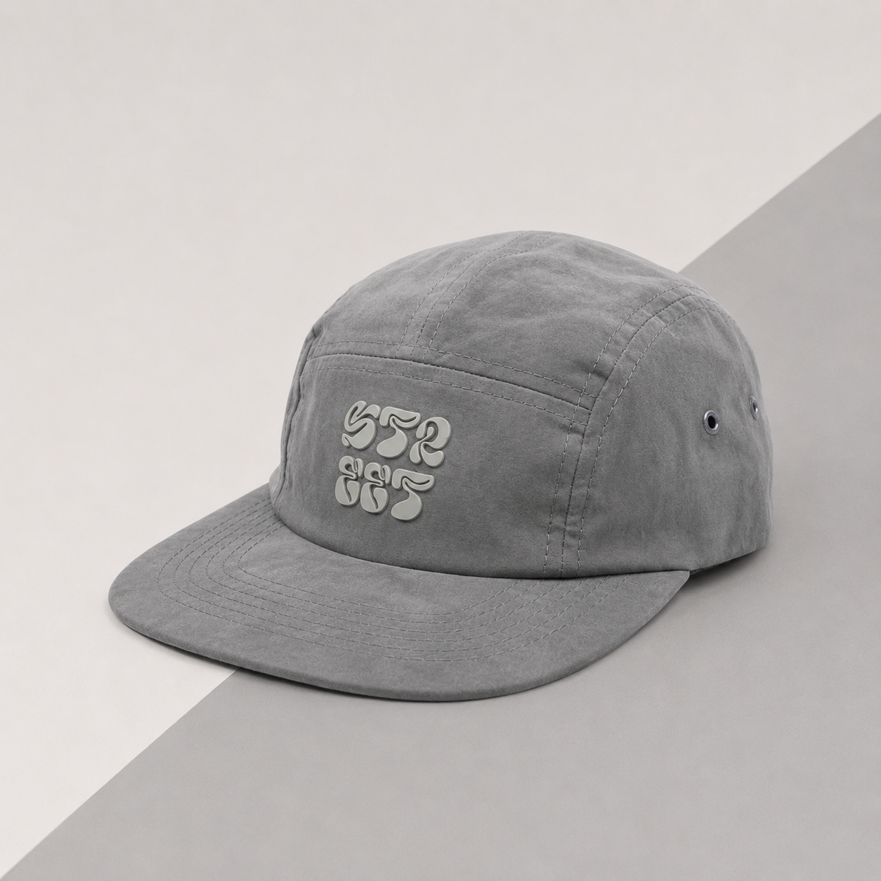 Boné Five Panel Premium Cinza