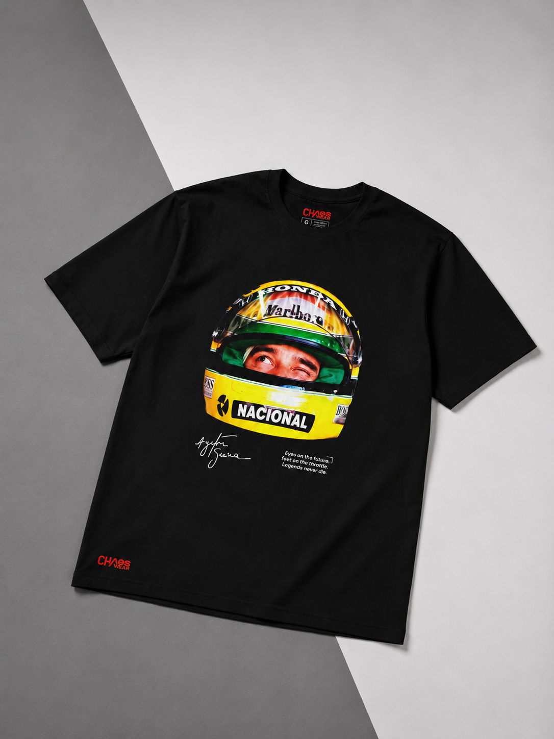 Camiseta Premium Streetwear Ayrton Senna Graphic