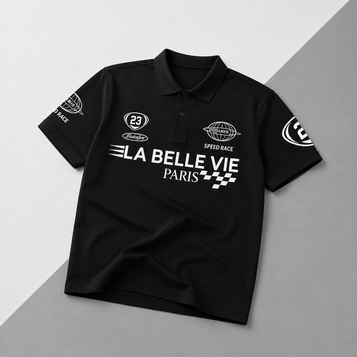 Polo La Belle Vie Paris Preta Racing Premium