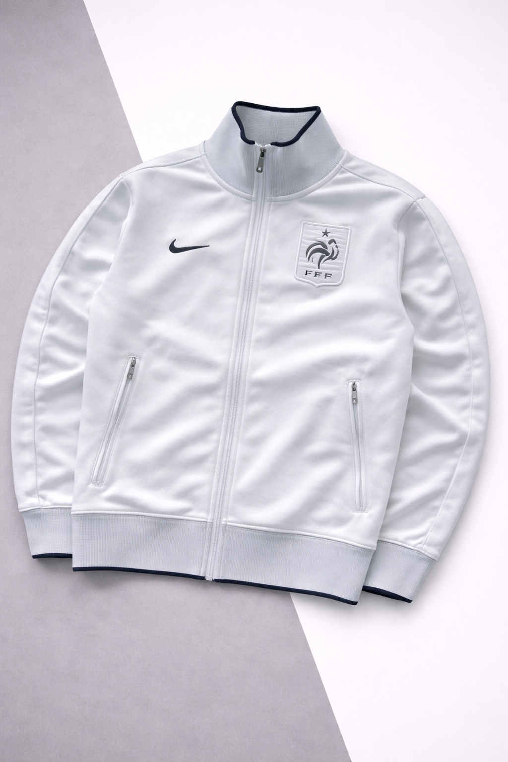 Nike France Track Jacket White Prestige Vintage