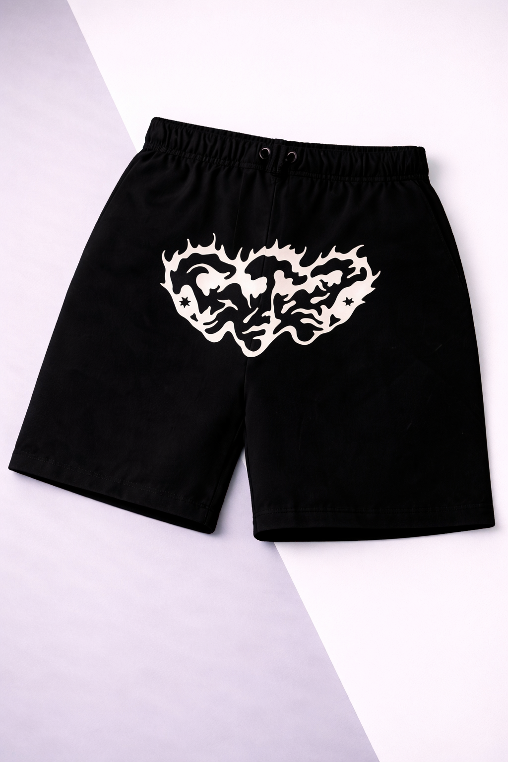 Sauce Flame Heart Shorts