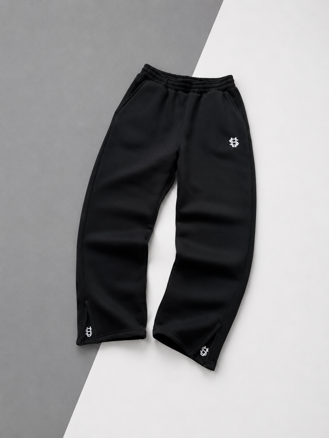 Calça Moletom Oversized Preta Premium