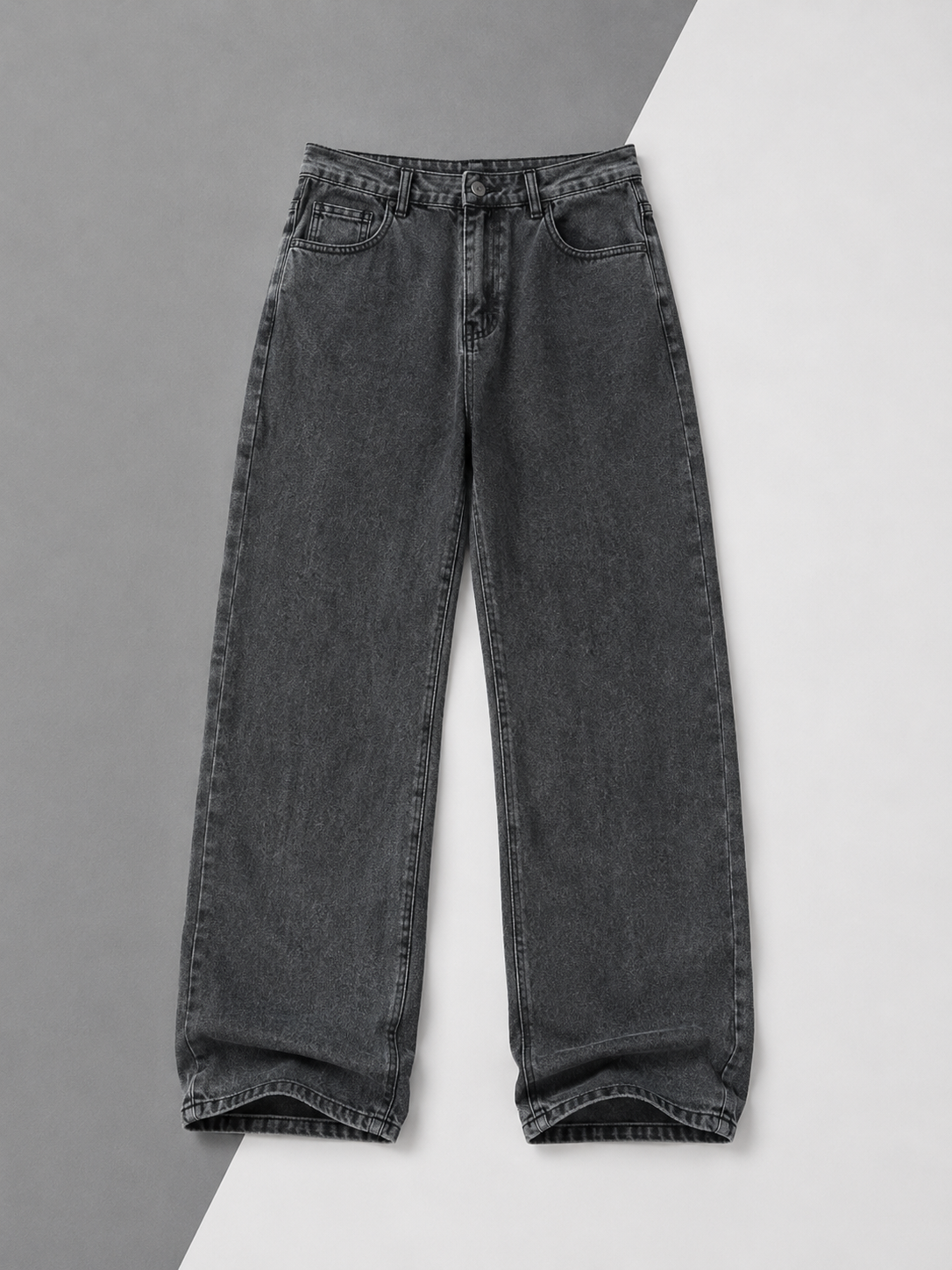 Calça Jeans Baggy Grafite Stone Washed