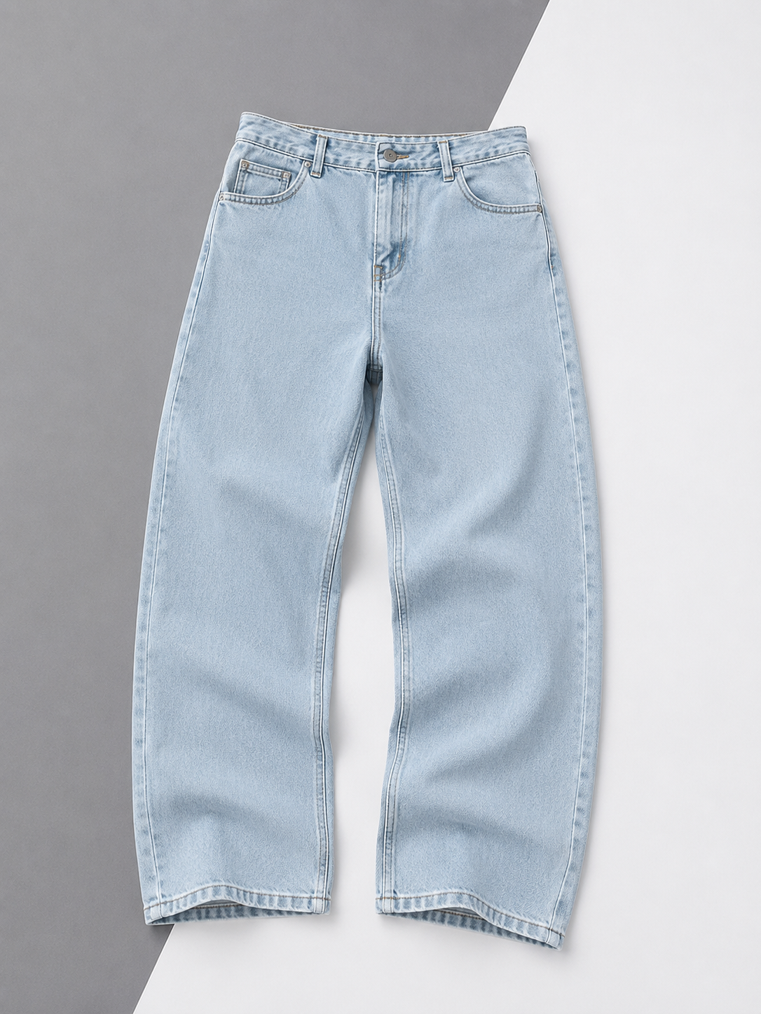 Calça Jeans Baggy Azul Claro Premium