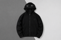 C.P. Company Black Goggle Hooded Zip-Up Sweatshirt