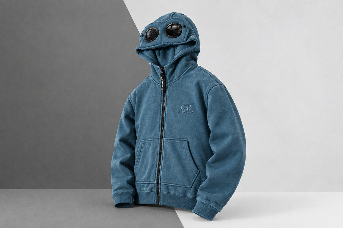 C.P. Company Goggle Hoodie Azul