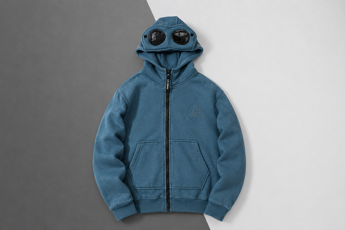 C.P. Company Goggle Hoodie Azul