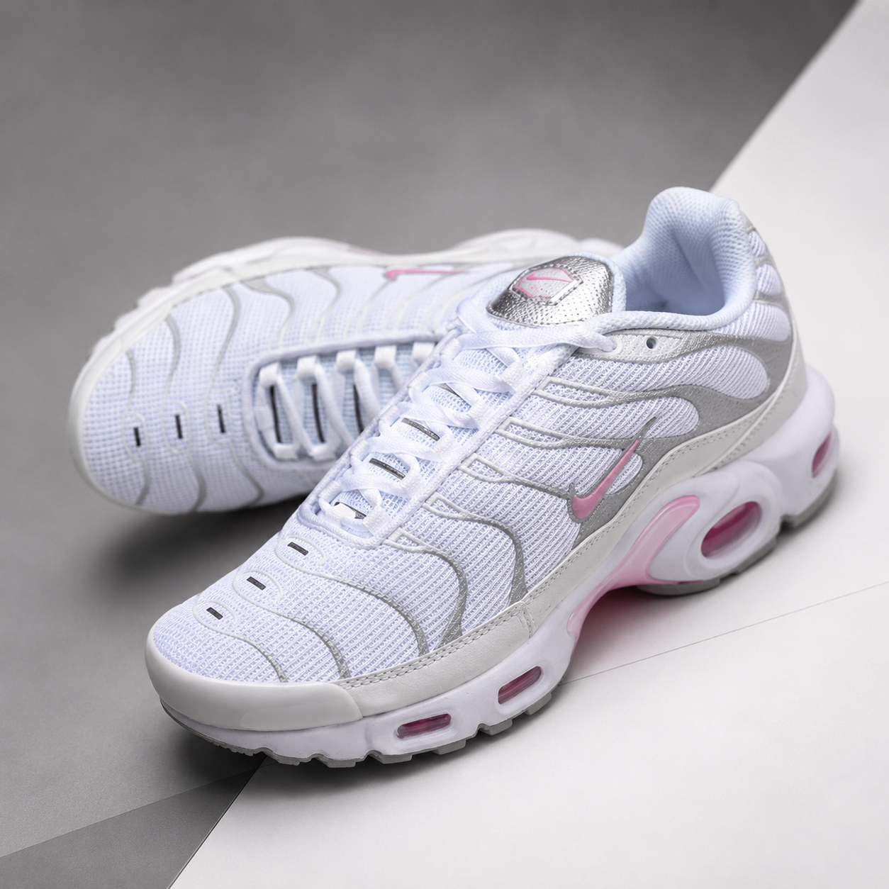 Tênis Air Max TN White Pink Premium