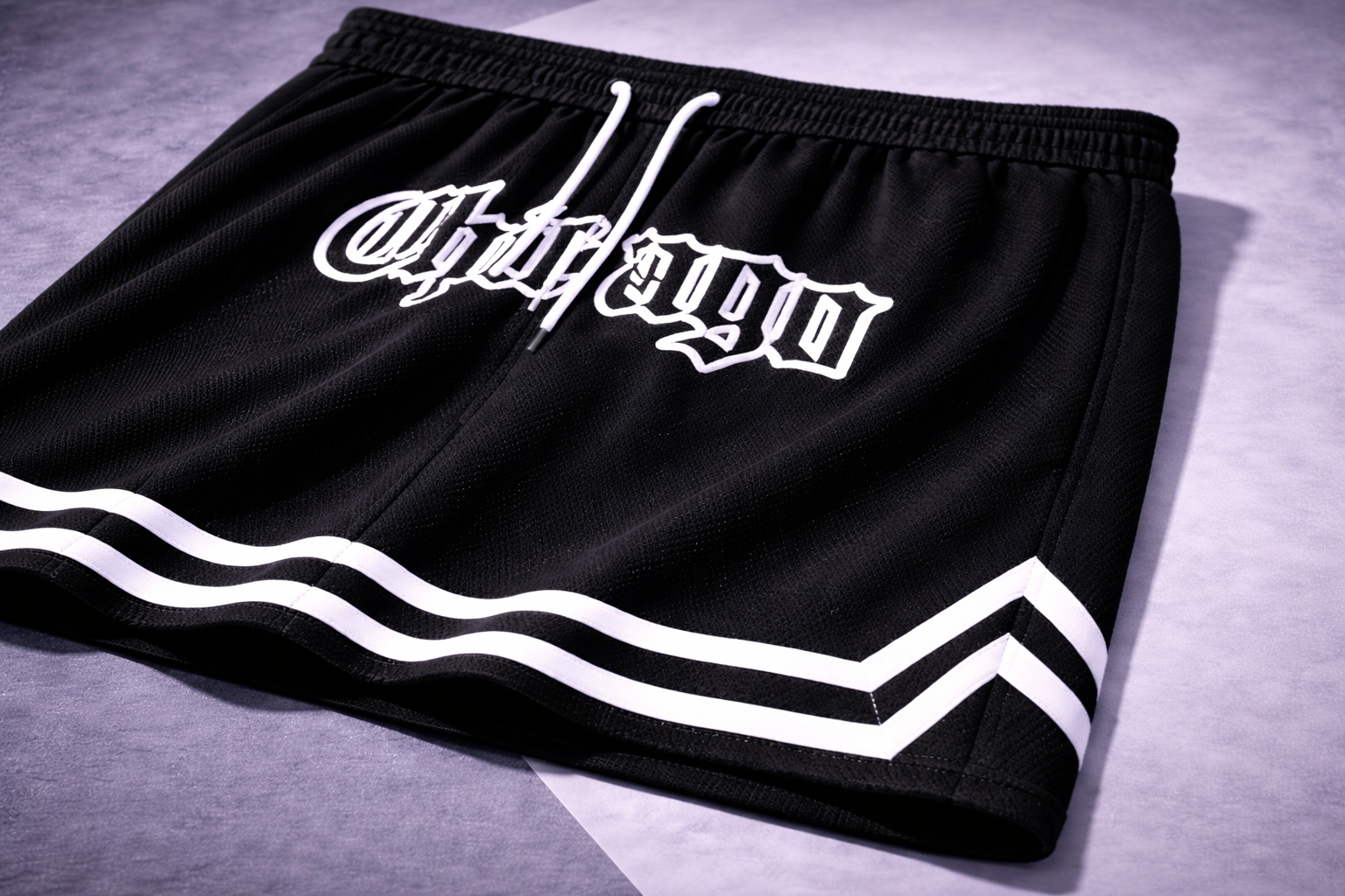 Bermuda Chicago Streetwear Preta Premium