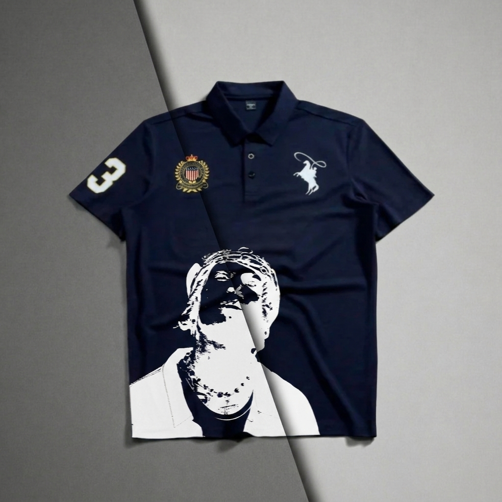 Polo Alee Streetwear Caos – Tecido Respirável e Estampa Exclusiva