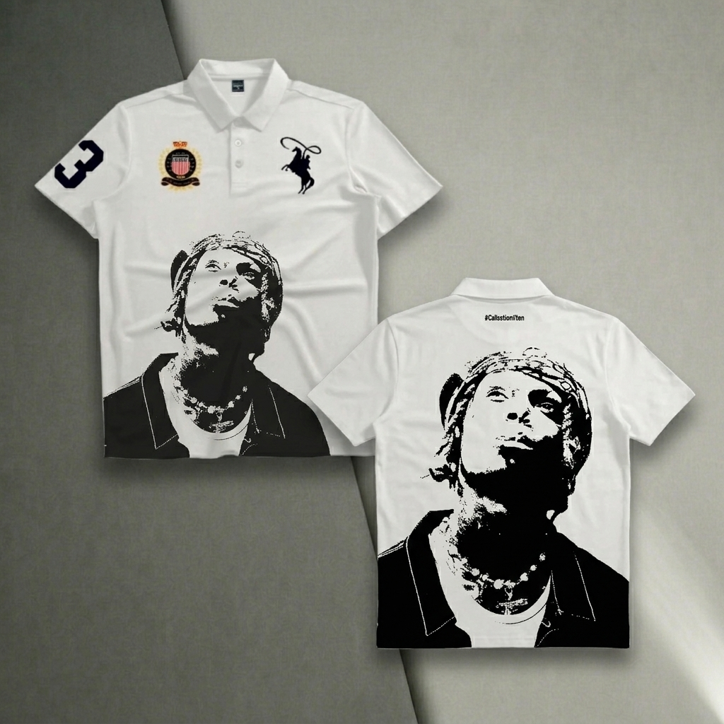 Polo Alee Streetwear Caos – Tecido Respirável e Estampa Exclusiva