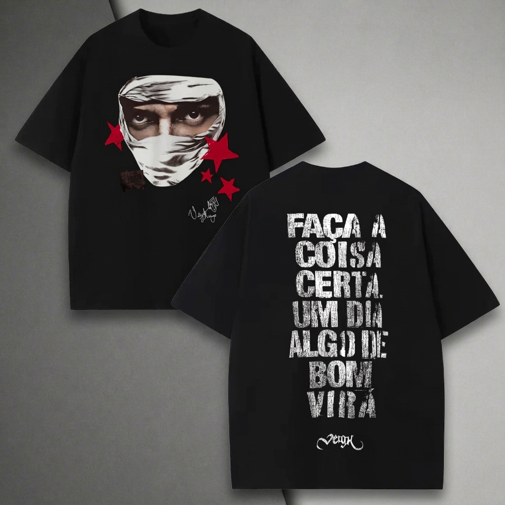 Camiseta Streetwear Premium Oversized 100% Algodão Unissex Graphic Tee