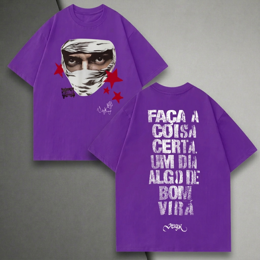 Camiseta Streetwear Premium Oversized 100% Algodão Unissex Graphic Tee